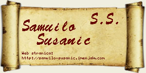Samuilo Susanić vizit kartica